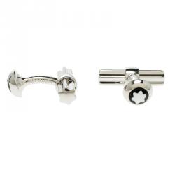 Pre Owned Montblanc Star Bar Silver Cufflinks