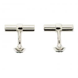 Pre Owned Montblanc Star Bar Silver Cufflinks