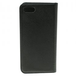 Pre Owned Montblanc Black Leather Iphone 7 Flip Case