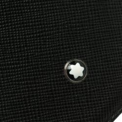 Pre Owned Montblanc Black Leather Iphone 7 Flip Case