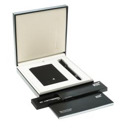 Pre Owned Montblanc StarWalker Midnight Black Fineliner & Extreme Business Card Holder Set