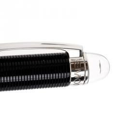 Pre Owned Montblanc Black Resin Silver Tone StarWalker Ballpoint Pen