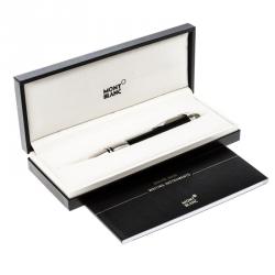 Pre Owned Montblanc Black Resin Silver Tone StarWalker Ballpoint Pen