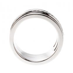 Pre Owned Montblanc Creative Silver Skeletted Men's Band Ring Size 62