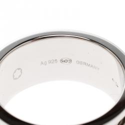 Pre Owned Montblanc Creative Silver Skeletted Men's Band Ring Size 62