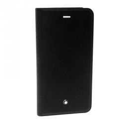 Pre Owned Montblanc Black Leather Flipside Apple iPhone 8 Plus Case