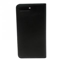 Pre Owned Montblanc Black Leather Flipside Apple iPhone 8 Plus Case