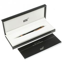 Pre Owned Montblanc Star Walker Black Resin Rose Gold Tone Ballpoint Pen