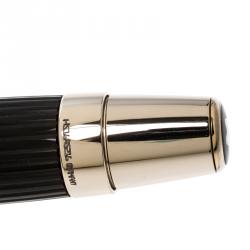 Pre Owned Montblanc Boheme Doue Ligne Resin Gold Tone Ballpoint Pen 