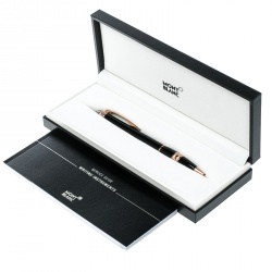 Pre Owned Montblanc Star Walker Rose Gold/Black Resin Ballpoint Pen