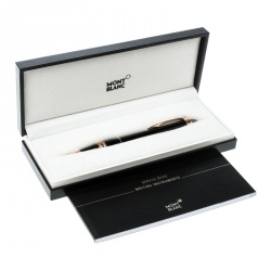 Pre Owned Montblanc StarWalker Black Resin Rose Gold Finish Ballpoint Pen