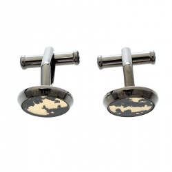 Pre Owned Montblanc Sartorial Black Stainless Steel Cufflinks