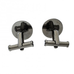 Pre Owned Montblanc Sartorial Black Stainless Steel Cufflinks