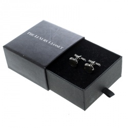 Pre Owned Montblanc Sartorial Black Stainless Steel Cufflinks