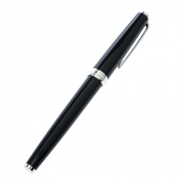 Pre Owned Montblanc PIX Black Resin Platinum Finish Rollerball Pen