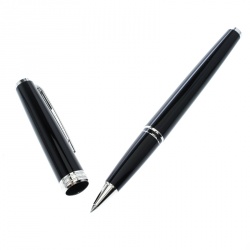 Pre Owned Montblanc PIX Black Resin Platinum Finish Rollerball Pen