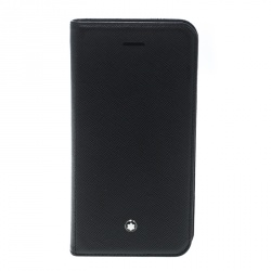 Pre Owned Montblanc Black Leather iPhone 7 Flip Case