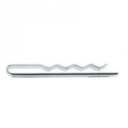 Pre Owned Montblanc Logo Engraved Brushed Stainless Steel Tie Bar