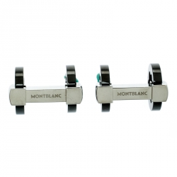 Pre Owned Montblanc Heritage Gunmetal Tone Stainless Steel Cufflinks