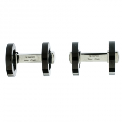Pre Owned Montblanc Heritage Gunmetal Tone Stainless Steel Cufflinks