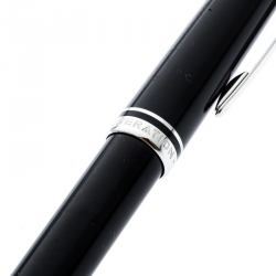 Pre Owned Montblanc Black Generation Resin Silver Tone Ballpoint Pen
