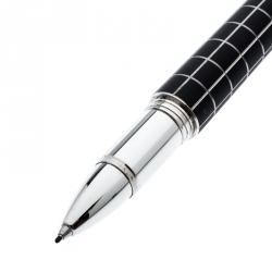 Pre Owned Montblanc Black Starwalker Rubber Resin Silver Tone Fineliner Pen