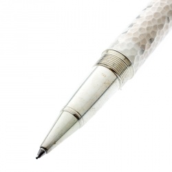 Pre Owned Montblanc Meisterstuck Textured Silver Rollerball Pen