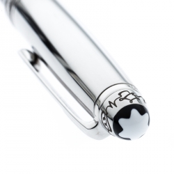 Pre Owned Montblanc Meisterstück Emirates Airline Foundation Black Resin Platinum Finish Ballpoint Pen