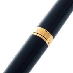 Pre Owned Montblanc Noblesse Oblige Blue Resin Gold Tone Rollerball Pen