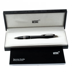 Pre Owned Montblanc StarWalker Midnight Black Resin Ruthenium Coated Ballpoint Pen