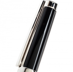 S.T. Dupont Black Resin Palladium Defi 400674 Fountain Pen