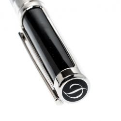 S.T. Dupont Black Resin Palladium Defi 400674 Fountain Pen