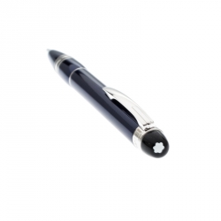 Pre Owned Montblanc StarWalker Midnight Blue Resin Silver Tone Ballpoint Pen