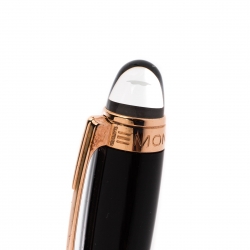 Pre Owned Montblanc StarWalker Black Resin Rose Gold Finish Fineliner Pen