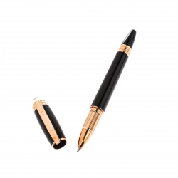 Pre Owned Montblanc StarWalker Black Resin Rose Gold Finish Fineliner Pen