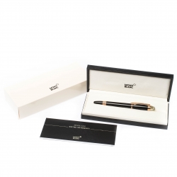 Pre Owned Montblanc StarWalker Black Resin Rose Gold Finish Fineliner Pen
