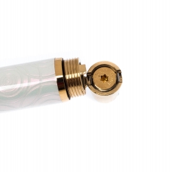 Pre Owned Montblanc Boheme Pearly Lacquer Textured Gold Finish Fountain Pen