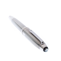 Pre Owned Montblanc Meisterstuck LeGrand Solitaire Silver Barley Fountain Pen