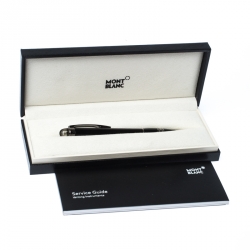 Pre Owned Montblanc StarWalker Midnight Black Resin Ruthenium Coated Ballpoint Pen