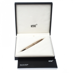 Pre Owned Montblanc Meisterstück Geometry Solitaire LeGrand Textured Champagne Gold Coated Rollerball Pen
