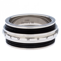 Pre Owned Montblanc Contemporary Collection Black PVD Steel Sliding Ring 68