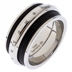 Pre Owned Montblanc Contemporary Collection Black PVD Steel Sliding Ring 68
