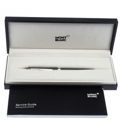 Pre Owned Montblanc Grey Resin Platinum Finish Ballpoint Pen