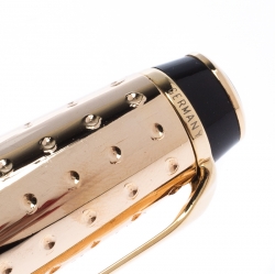 Pre Owned Montblanc Matte Black and Gold Boheme Doue Textured Rollerball Pen