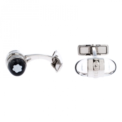 Pre Owned Montblanc Urban Walker Resin Silver Tone Cufflinks