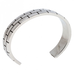 Pre Owned Montblanc Signature for Good Stainless Steel Cuff Bracelet