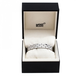 Pre Owned Montblanc Signature for Good Stainless Steel Cuff Bracelet