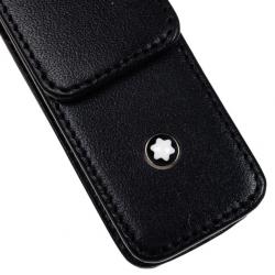 Pre Owned Montblanc Meisterstuck Leather Sienna Single Pen Pouch