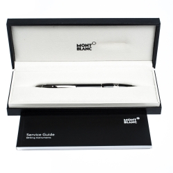 Pre Owned Montblanc StarWalker Midnight Black Resin Ruthenium Coated Ballpoint Pen