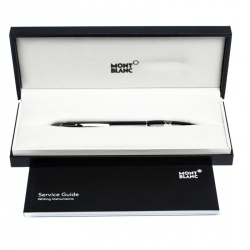 Pre Owned Montblanc StarWalker Midnight Black Resin Ruthenium Coated Ballpoint Pen